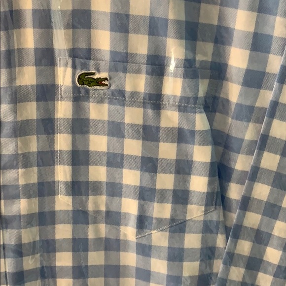 Lacoste checker button down classic fit - Picture 2 of 3